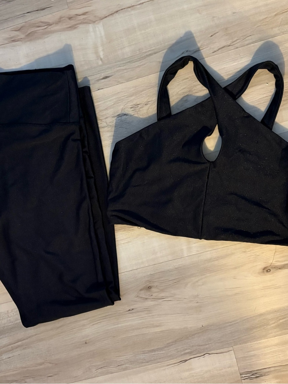 all in motion Black Athletic Set - Sports Top & Leggings